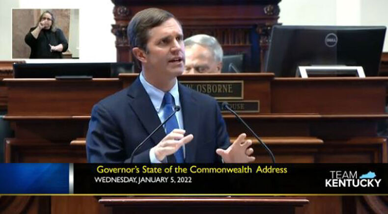 Beshear state of the commonwealth 1.5.22.JPG